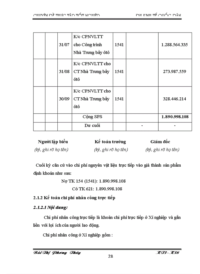 image for page Hoàn thiện kế toán chi phí sản xuất và tính gía thành sản phẩm tại CN Công ty cổ phần xây dựng số 1 Hà Nội – XN xây lắp và mộc nội thất