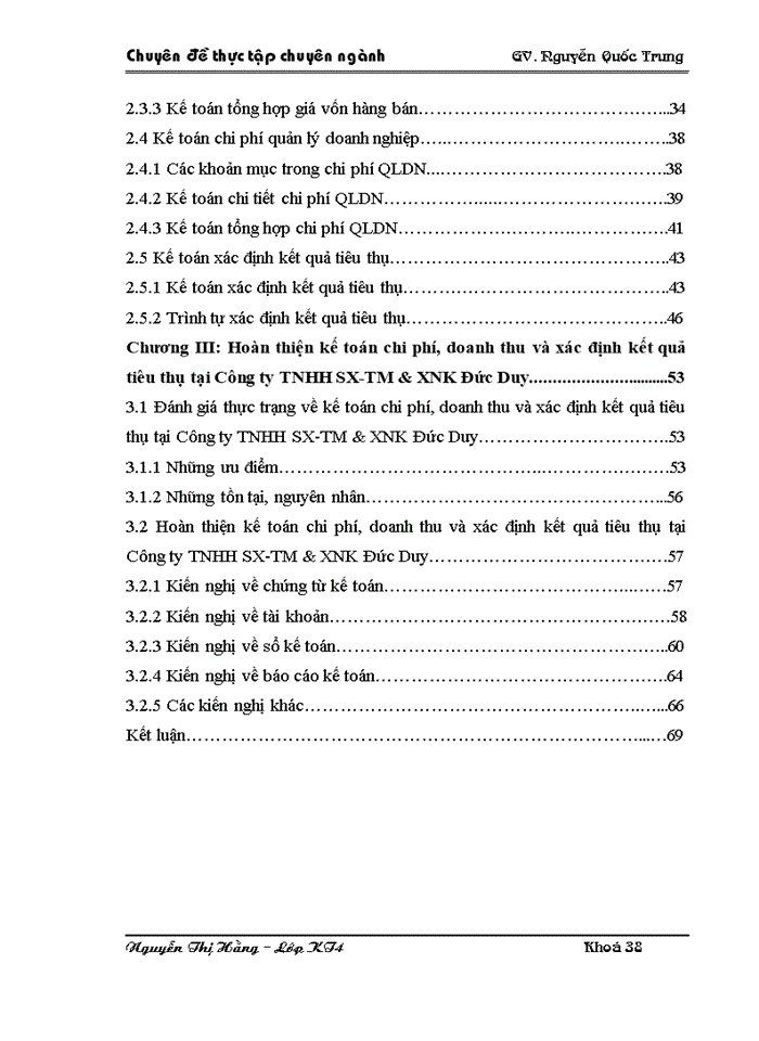 image for page Hoàn thiện kế toán tiêu thụ hàng hoá và xác định kết quả tiêu thụ hàng hoá tại Công ty TNHH SX-TM & XNK Đức Duy