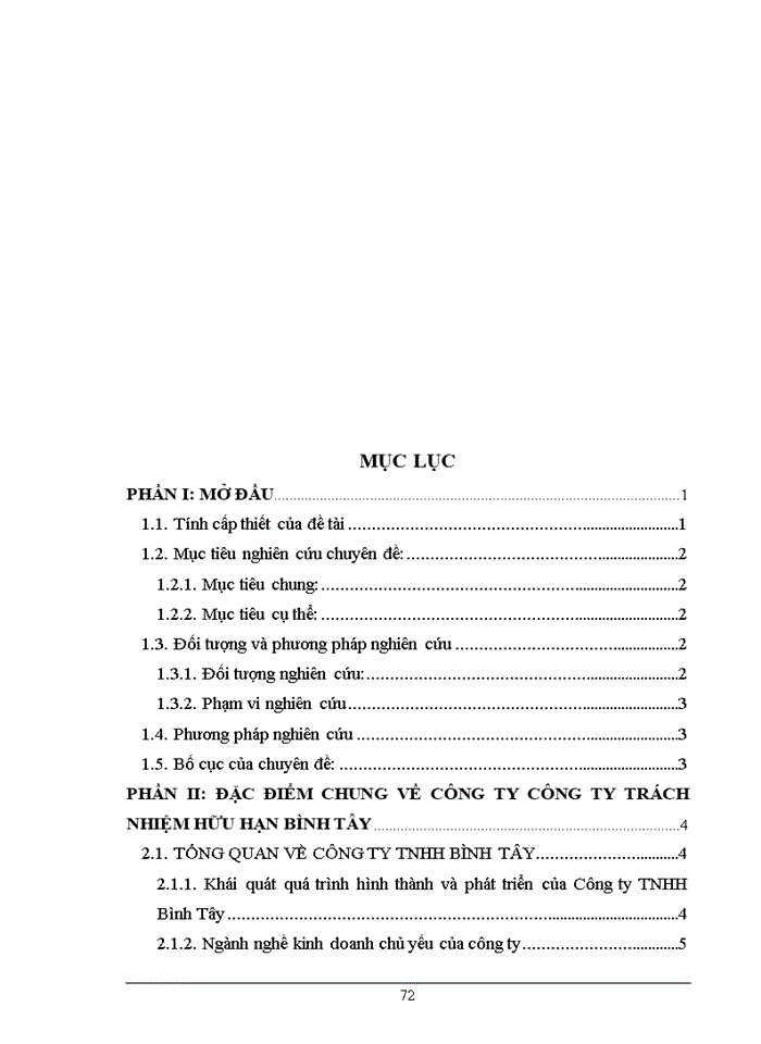 image for page Tổ chức công tác Hạch toán kế toán nguyên vật liệu, công cụ dụng cụ tại công ty Trách nhiệm hữu hạn Bình Tây