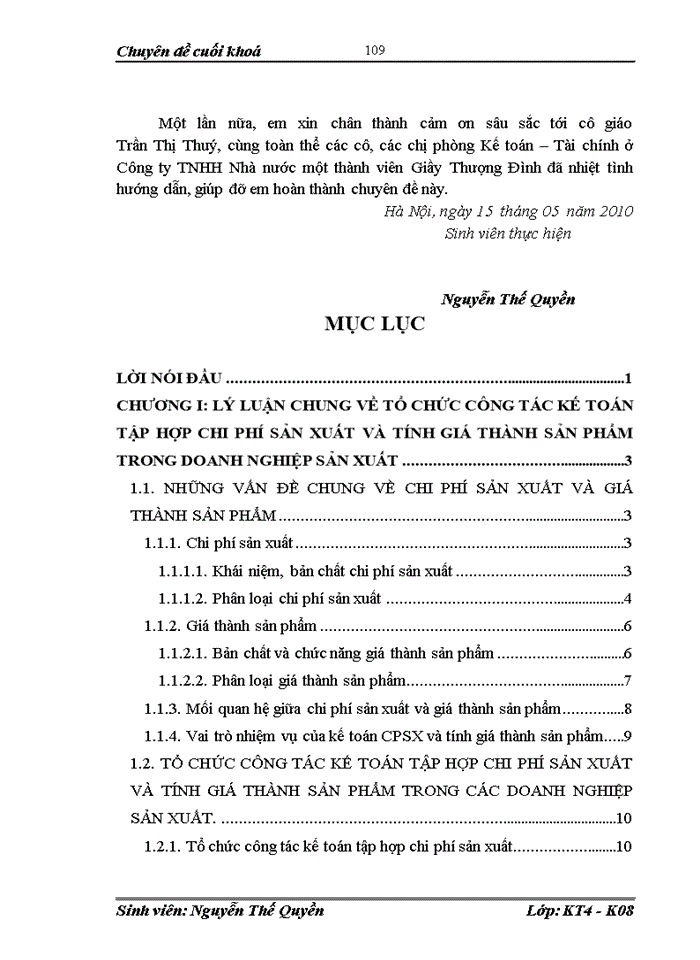 image for page Công tác tổ chức kế toán tập hợp chi phí sản xuất và tính giá thành sản phẩm tại Công ty TNHH Nhà nước một thành viên Giầy Thượng Đình