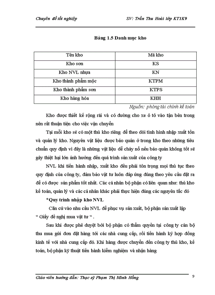 image for page Hoàn thiện  kế toán nguyên vật liệu tại công ty TNHH Trà Mi