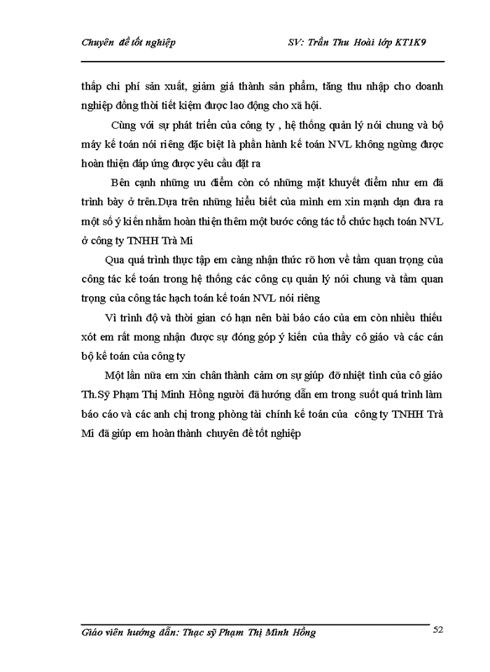 image for page Hoàn thiện  kế toán nguyên vật liệu tại công ty TNHH Trà Mi