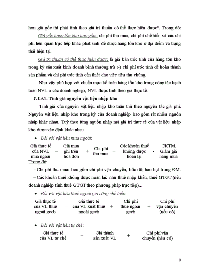 image for page Hoàn thiện kế toán nguyên, vật liệu tại Công ty Cổ phần Sông Đà 207