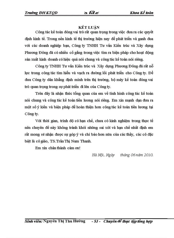 image for page Hoàn thiện tổ chức công tác kế toán tiền lương và các khoản trích theo lương tại Công ty TNHH Tư vấn Kiến trúc và  Xây dựng Phương Đông