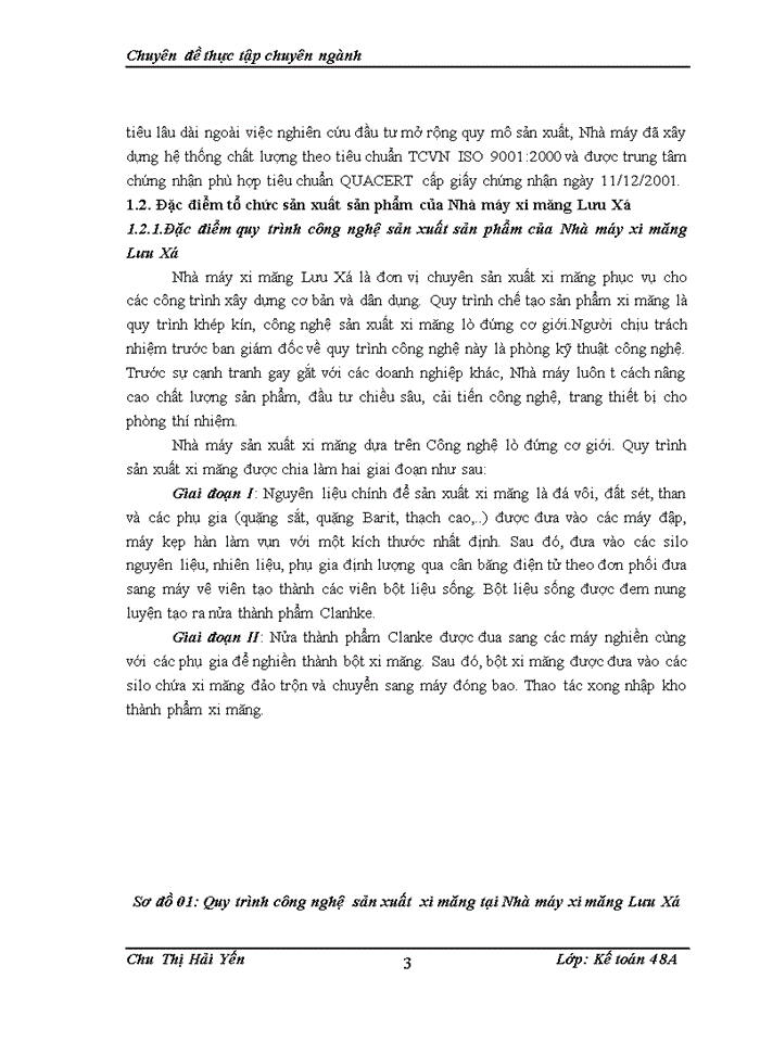 image for page Hoàn thiện kế toán tập hợp chi phí sản xuất và tính giá thành sản phẩm tại Nhá máy xi măng Lưu Xá