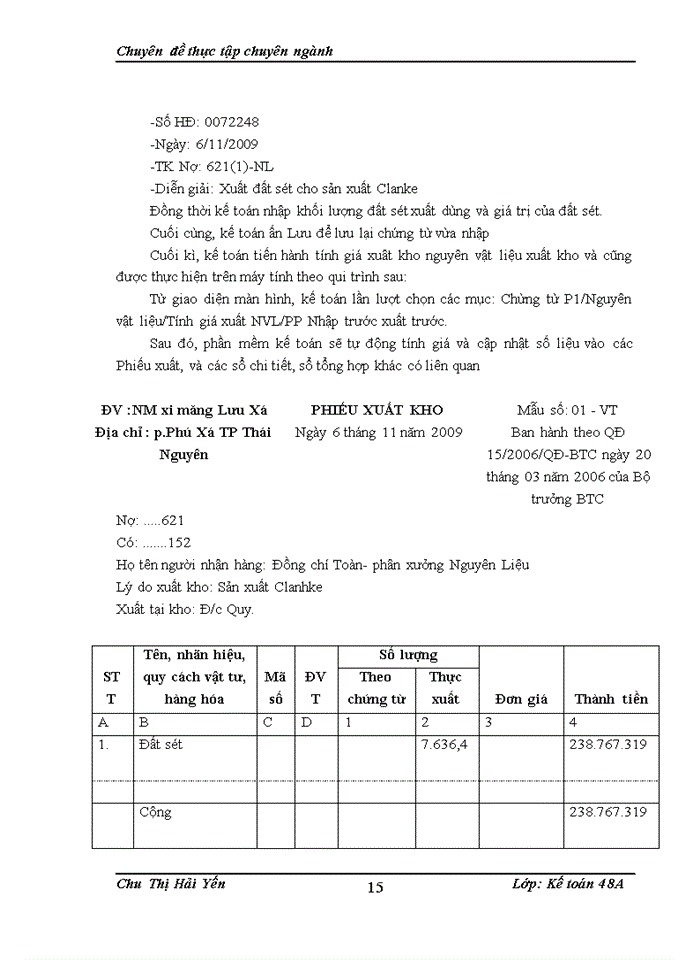 image for page Hoàn thiện kế toán tập hợp chi phí sản xuất và tính giá thành sản phẩm tại Nhá máy xi măng Lưu Xá