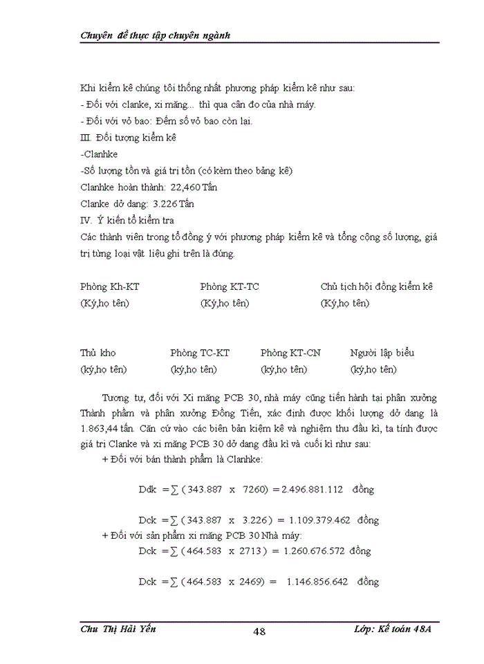 image for page Hoàn thiện kế toán tập hợp chi phí sản xuất và tính giá thành sản phẩm tại Nhá máy xi măng Lưu Xá