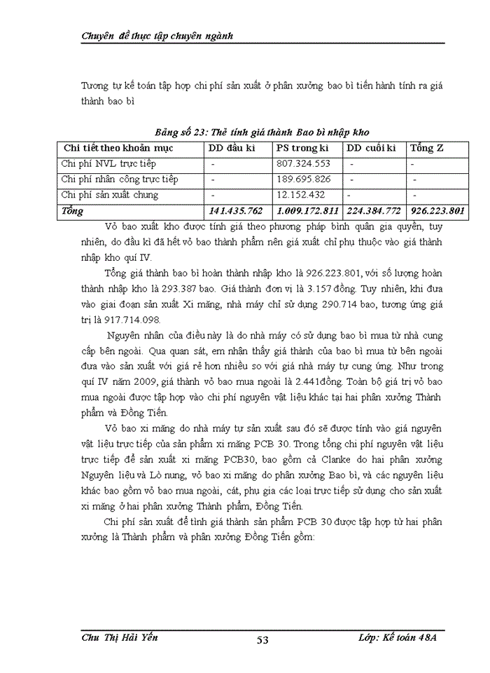 image for page Hoàn thiện kế toán tập hợp chi phí sản xuất và tính giá thành sản phẩm tại Nhá máy xi măng Lưu Xá