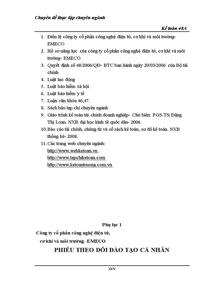 image for page Hoàn thiện kế toán tiền lương và các khoản trích theo lương tại công ty cổ phần công nghệ điện tử, cơ khí và môi trường- EMECO