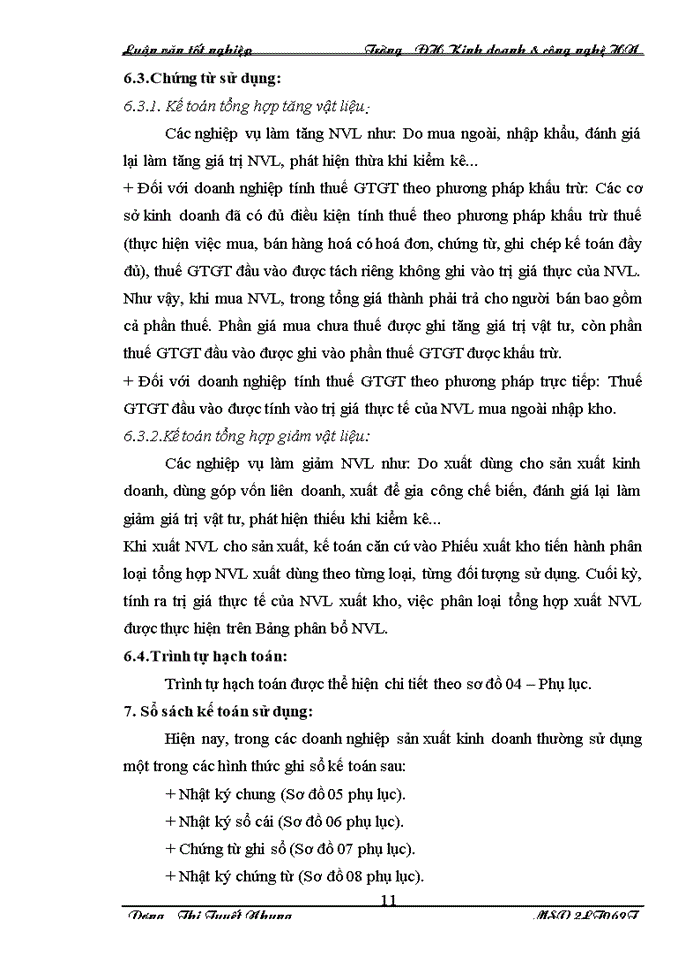 image for page Thực trạng công tác kế toán nguyên vật liệu tại công ty cổ phần Phong Phú.