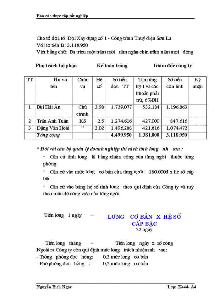 image for page Kế toán tiền lương và các khoản trích theo tiền lương tại Công ty cổ phần thuỷ điện SGI-LAO