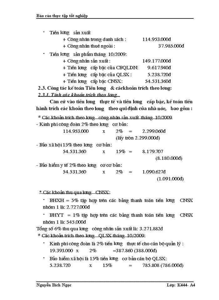 image for page Kế toán tiền lương và các khoản trích theo tiền lương tại Công ty cổ phần thuỷ điện SGI-LAO