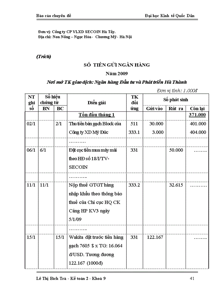 image for page Hoàn thiện  kế toán vốn bằng tiền tại Công ty Cổ phần Vật liệu Xây dựng SECOIN Hà Tây