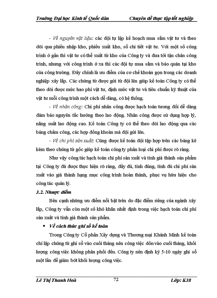 image for page Hoàn thiện kế toán chi phí sản xuất và tính giá thành sản phẩm tại Công ty Cổ phần Xây dựng và Thương mại Khánh Minh