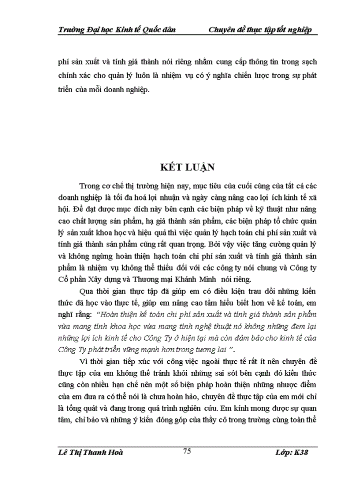 image for page Hoàn thiện kế toán chi phí sản xuất và tính giá thành sản phẩm tại Công ty Cổ phần Xây dựng và Thương mại Khánh Minh