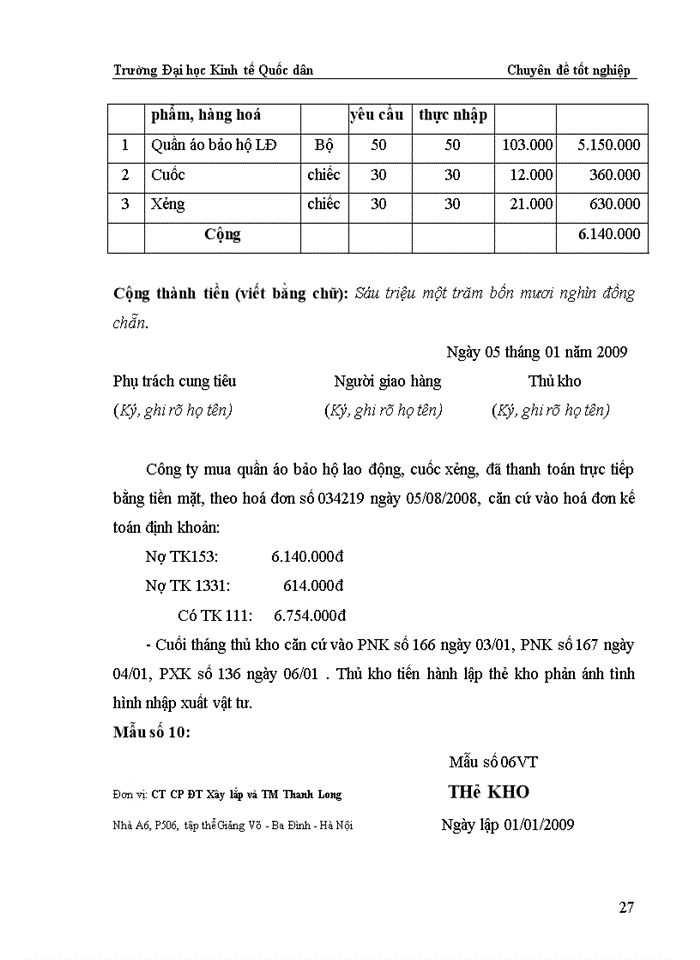 image for page Hoàn thiện kế toán Nguyên vật liệu -Công cụ dụng cụ ở Công ty Cổ Phần Đầu Tư Xây lắp và Thương mại Thanh Long
