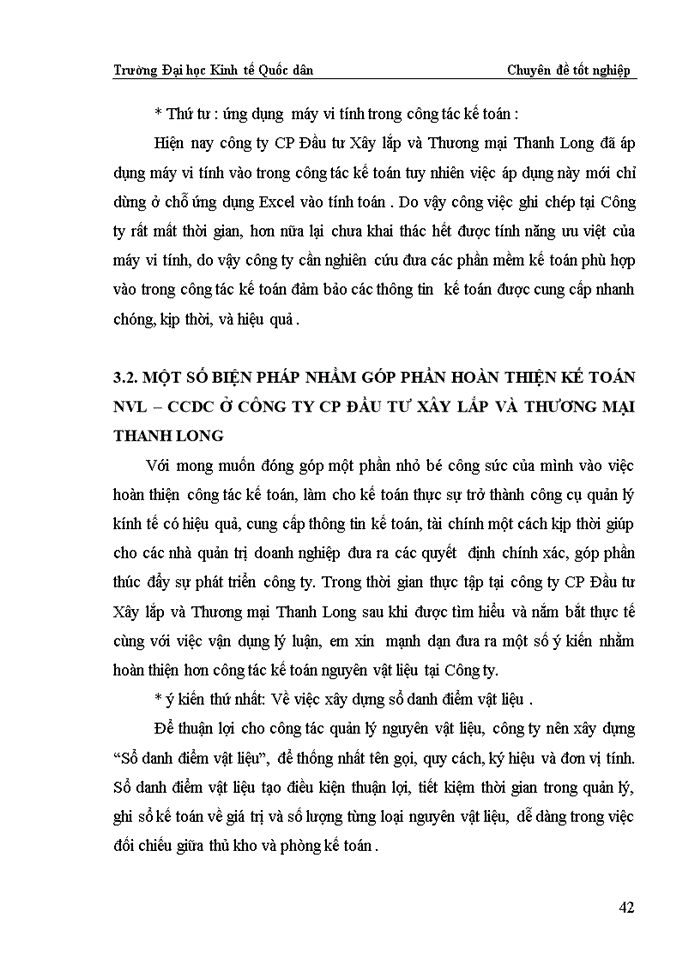 image for page Hoàn thiện kế toán Nguyên vật liệu -Công cụ dụng cụ ở Công ty Cổ Phần Đầu Tư Xây lắp và Thương mại Thanh Long