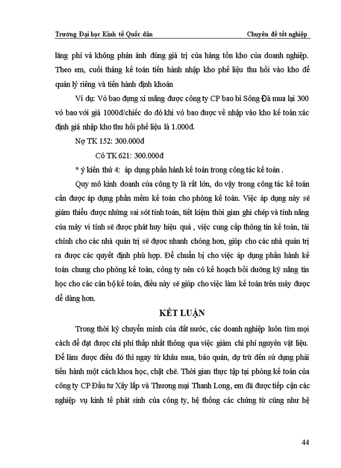 image for page Hoàn thiện kế toán Nguyên vật liệu -Công cụ dụng cụ ở Công ty Cổ Phần Đầu Tư Xây lắp và Thương mại Thanh Long