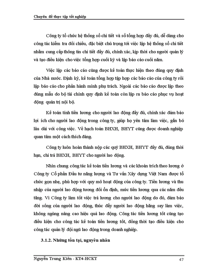 image for page Hoàn thiện kế toán tiền lương và các khoản trích theo lương tại Công ty Cổ phần Đầu tư năng lượng và Tư vấn Xây dựng Việt Nam