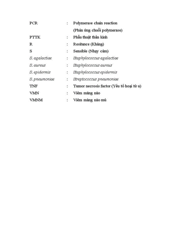 image for page Nghiên cứu đặc điểm lâm sàng, cận lâm sàng và căn nguyên ở bệnh nhân viêm màng não mủ sau phẫu thuật thần kinh