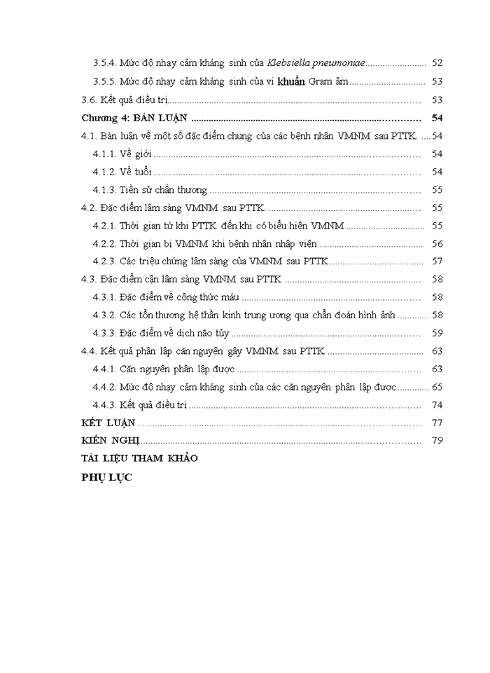 image for page Nghiên cứu đặc điểm lâm sàng, cận lâm sàng và căn nguyên ở bệnh nhân viêm màng não mủ sau phẫu thuật thần kinh