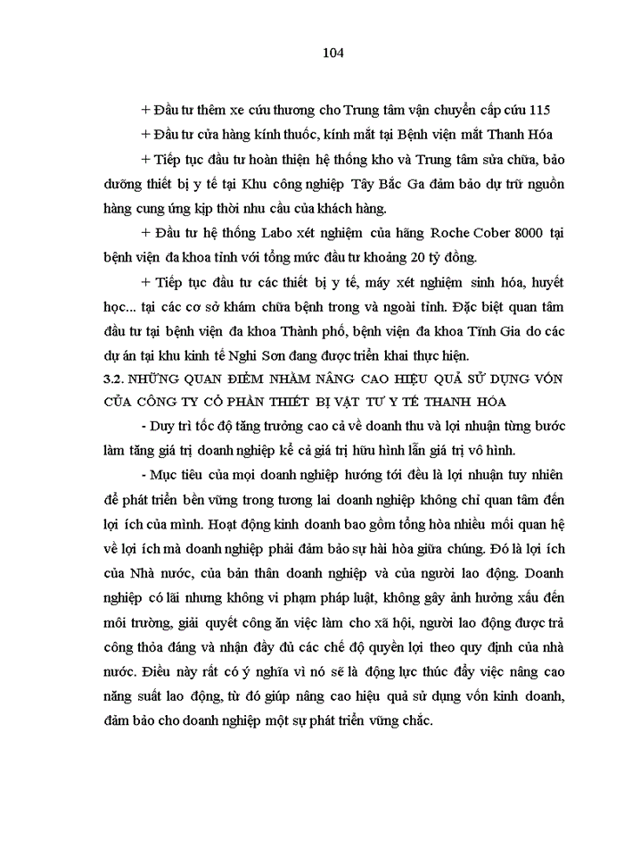 image for page Giải pháp nâng cao hiệu quả sử dụng vốn tại Công ty cổ phần thiết bị vật tư y tế Thanh Hóa