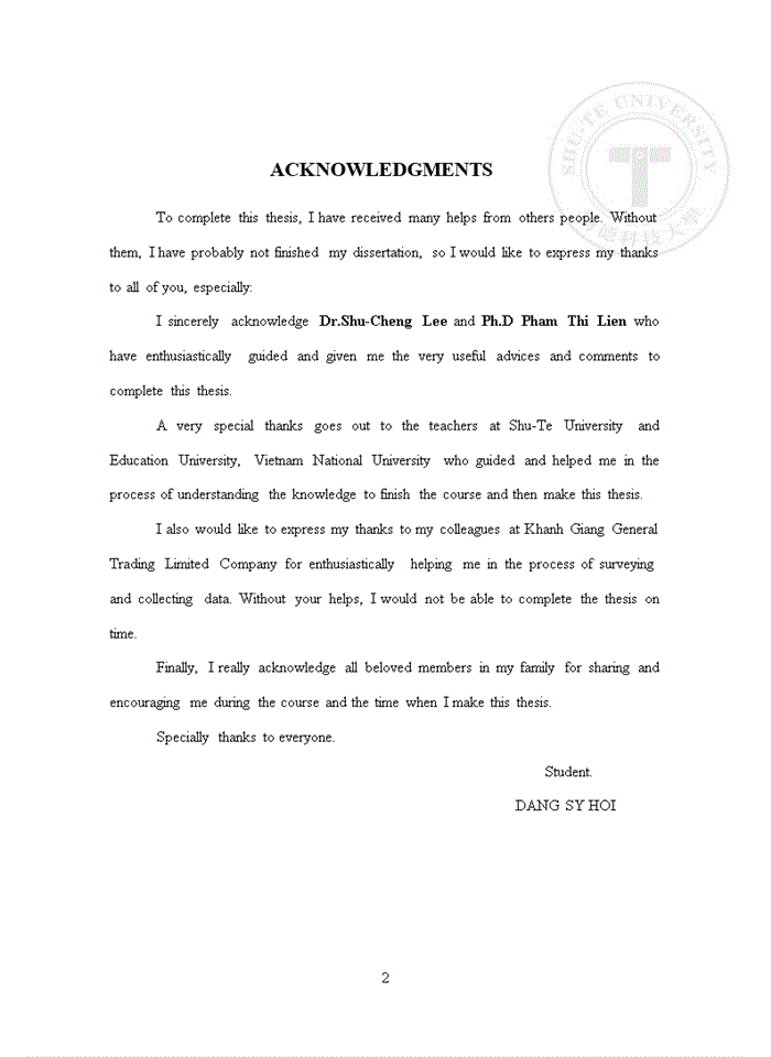 image for page Exploring the influential factors of customer satisfaction at khanh giang general trading limited company