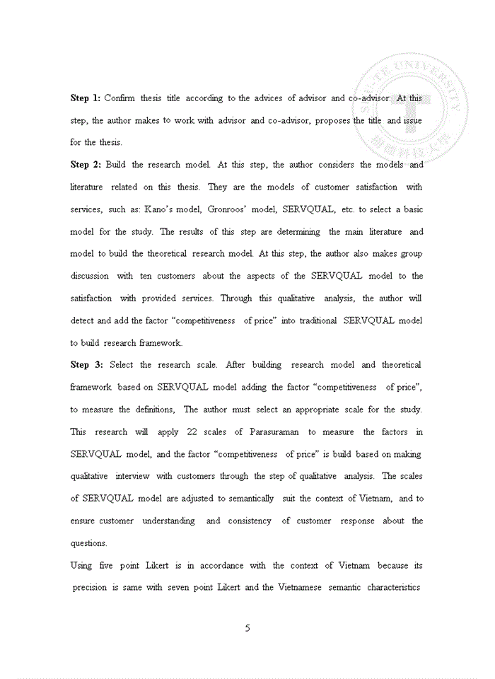 image for page Exploring the influential factors of customer satisfaction at khanh giang general trading limited company