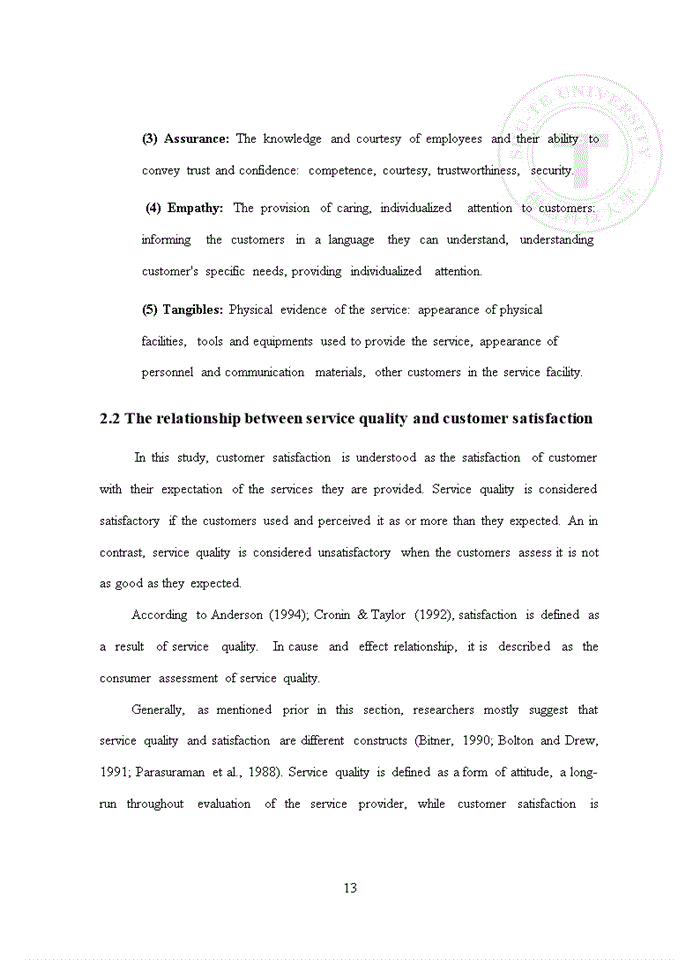image for page Exploring the influential factors of customer satisfaction at khanh giang general trading limited company