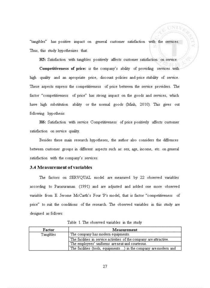 image for page Exploring the influential factors of customer satisfaction at khanh giang general trading limited company