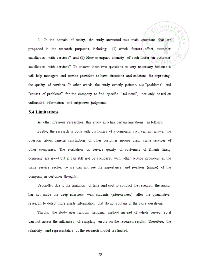 image for page Exploring the influential factors of customer satisfaction at khanh giang general trading limited company