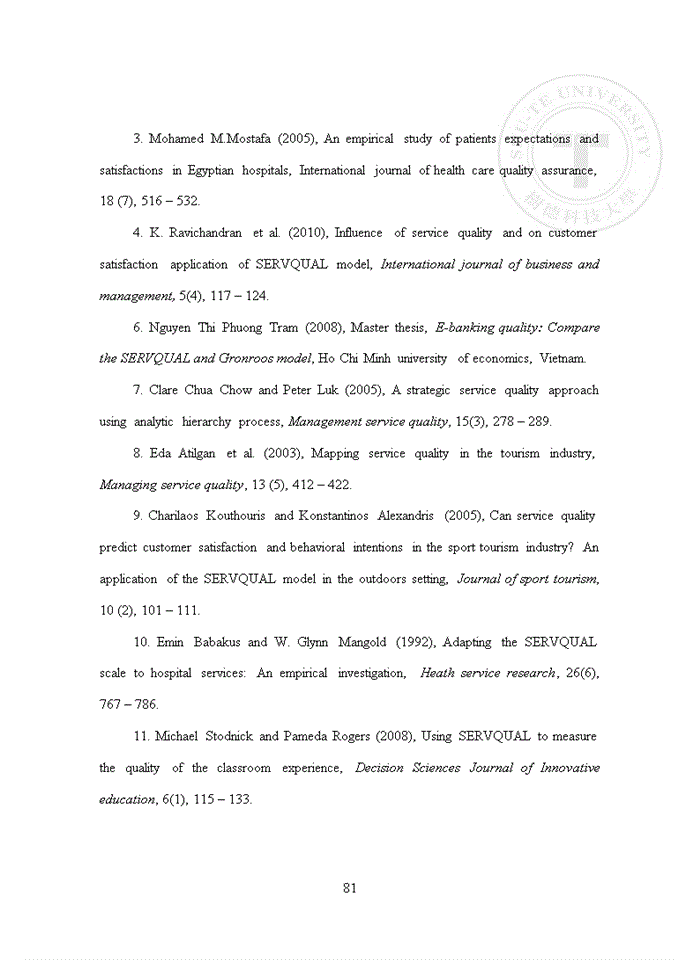 image for page Exploring the influential factors of customer satisfaction at khanh giang general trading limited company