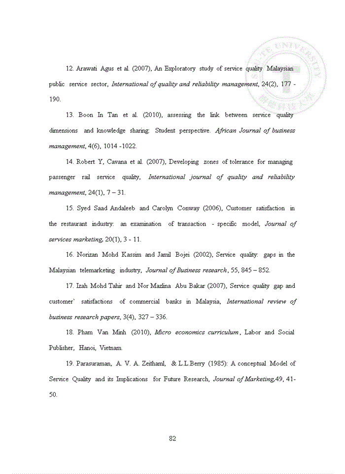 image for page Exploring the influential factors of customer satisfaction at khanh giang general trading limited company