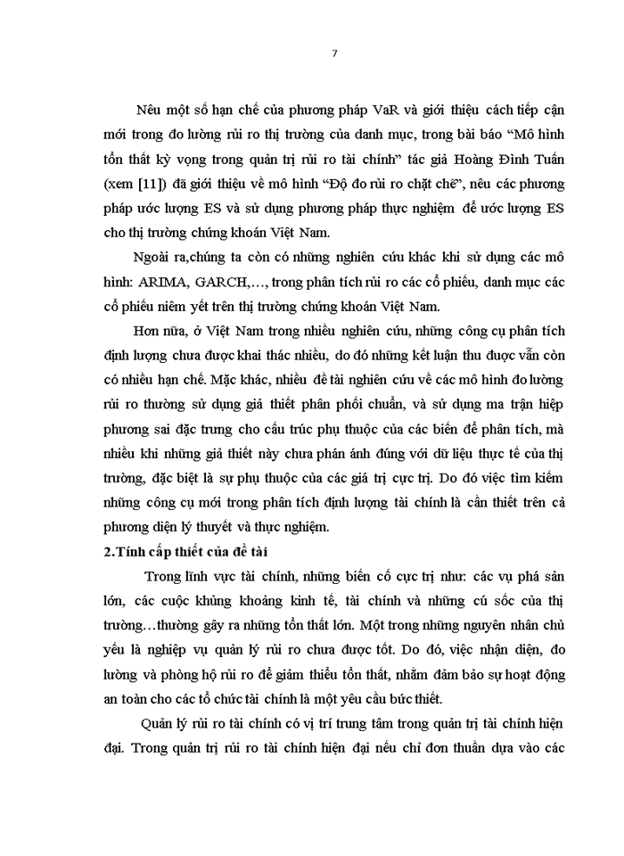 image for page Ứng dụng lý thuyết cực trị trong phân tích và đánh giá rủi ro của một số cổ phiếu trên thị trường chứng khoán Việt Nam