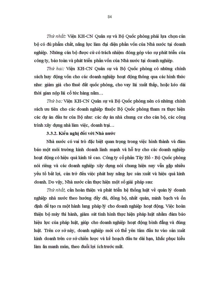 image for page Nâng cao hiệu quả sử dụng vốn tại Công ty cổ phần Tây Hồ - Bộ Quốc phòng