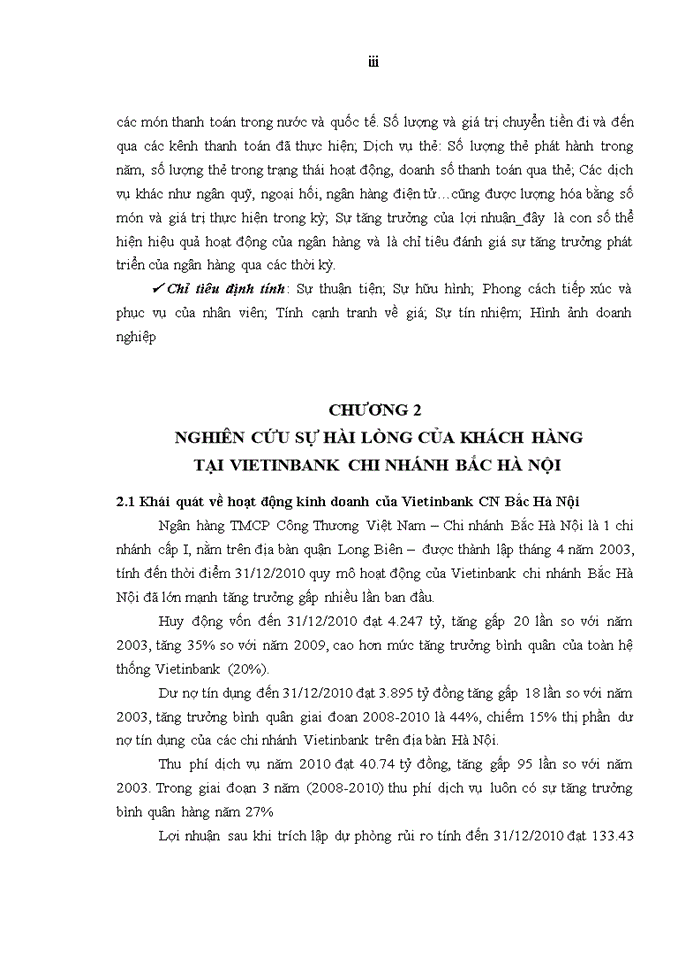 image for page Nâng cao sự hài lòng của khách hàng tại ngân hàng tmcp công thương – chi nhánh bắc hà nội