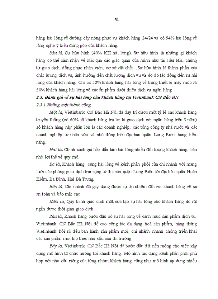 image for page Nâng cao sự hài lòng của khách hàng tại ngân hàng tmcp công thương – chi nhánh bắc hà nội