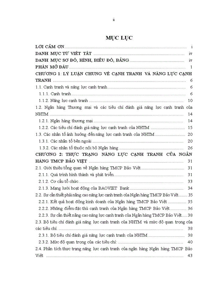 image for page Nâng cao năng lực cạnh tranh của Ngân hàng Thương mại cổ phần Bảo Việt