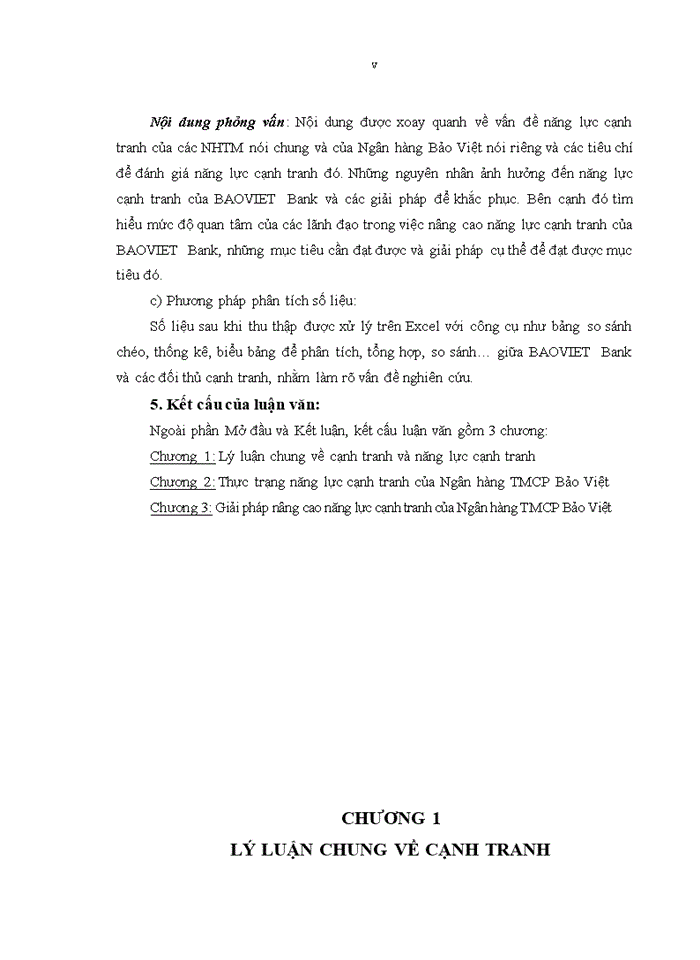 image for page Nâng cao năng lực cạnh tranh của Ngân hàng Thương mại cổ phần Bảo Việt