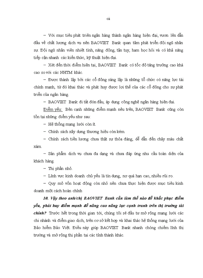 image for page Nâng cao năng lực cạnh tranh của Ngân hàng Thương mại cổ phần Bảo Việt