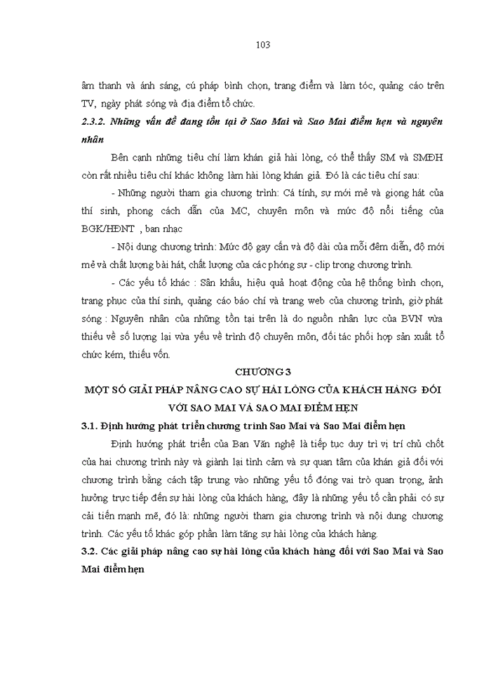 image for page Đánh giá sự hài lòng của khách hàng đối với chương trình Sao Mai và Sao Mai điểm hẹn của Ban Văn nghệ Đài truyền hình Việt Nam