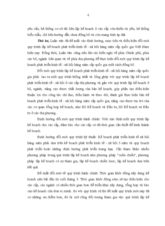 image for page Đổi mới quy trình lập kế hoạch phát triển kinh tế - xã hội hàng năm cấp quốc gia ở Việt Nam