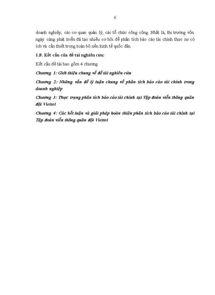 image for page Hoàn thiện phân tích Báo cáo tài chính tại Tập đoàn Viễn thông Quân đội Viettel