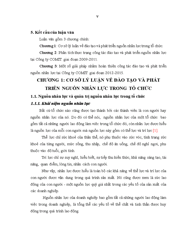 image for page Hoàn thiện công tác đào tạo và phát triển nguồn nhân lực tại Công ty COMIT giai đoạn 2012-2015