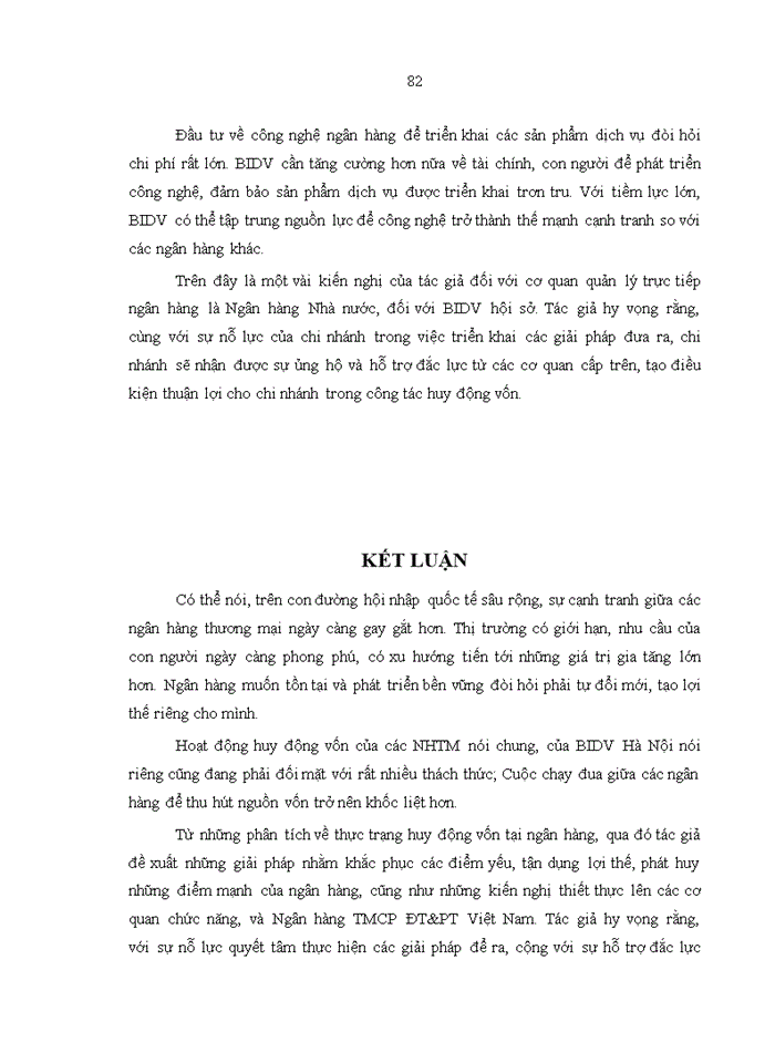 image for page Tăng cường huy động vốn tại Ngân hàng TMCP ĐT&PT Việt Nam – Chi nhánh Hà Nội