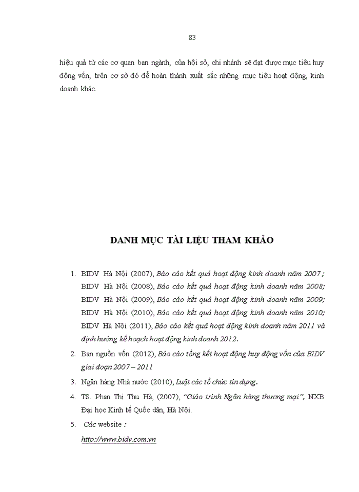 image for page Tăng cường huy động vốn tại Ngân hàng TMCP ĐT&PT Việt Nam – Chi nhánh Hà Nội