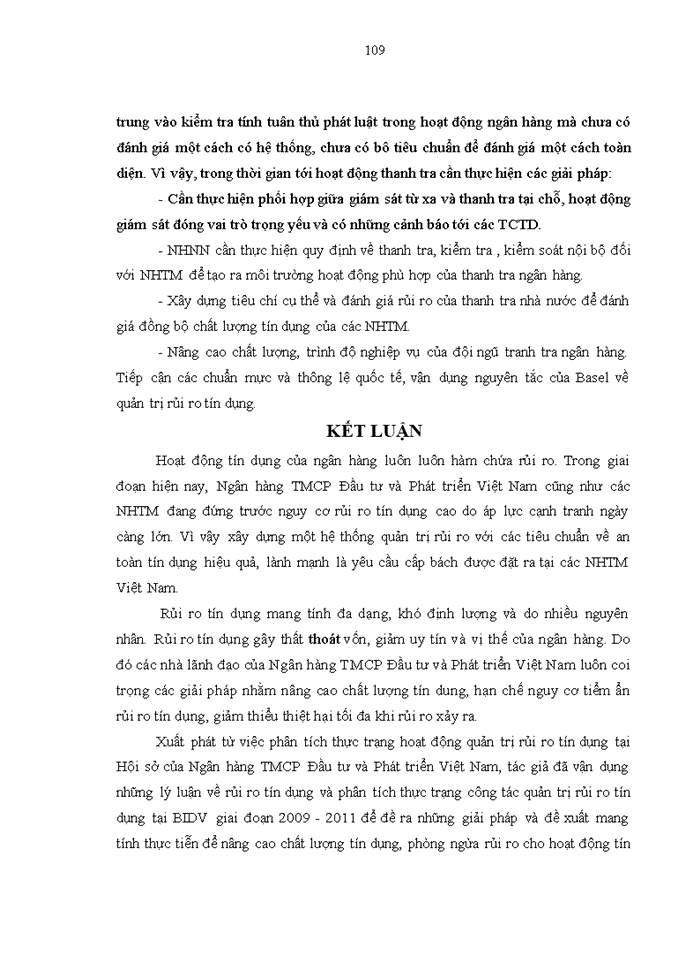 image for page Hoàn thiện công tác quản trị rủi ro tín dụng tại Ngân hàng TMCP Đầu tư và Phát triển Việt Nam