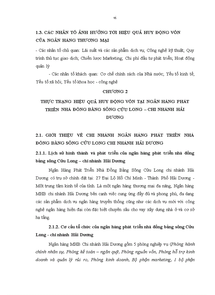 image for page Nâng cao hiệu quả huy động vốn tại ngân hàng phát triển nhà đồng bằng sông Cửu Long – Chi nhánh Hải Dương