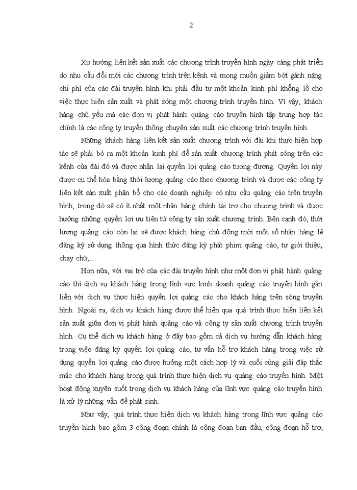 image for page Chất lượng dịch vụ khách hàng của Trung tâm Quảng cáo và Dịch vụ Truyền hình