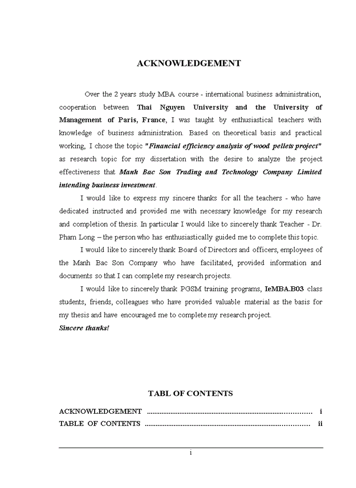 image for page Financial evaluation of the wood pellet project